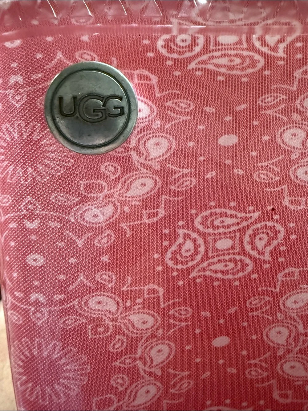 UGG Shaye Coral Patterned Women's Rain Boots